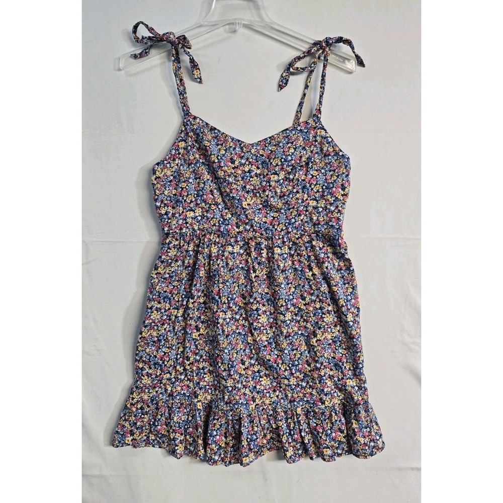Old Navy Women's Cami Dress  L Floral  Smocked  Tie